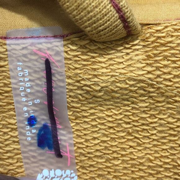 Free People Women's Freda Polo Tunic in Orange Combo Size S - Picture 5 of 10